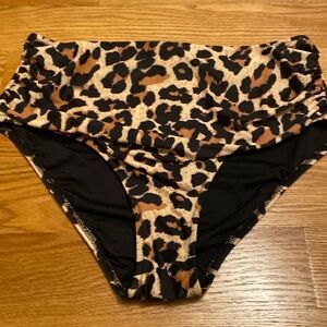 NWOT animal print bikini bottom only